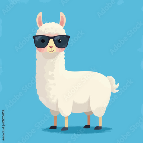 Cool Llama with Sunglasses 
