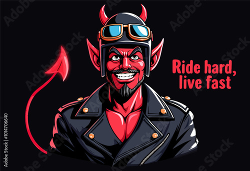 Devilish Motorcycle Rider 
