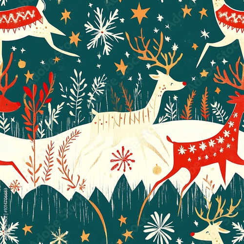 Whimsical Santa Design for Holiday Craft Projects