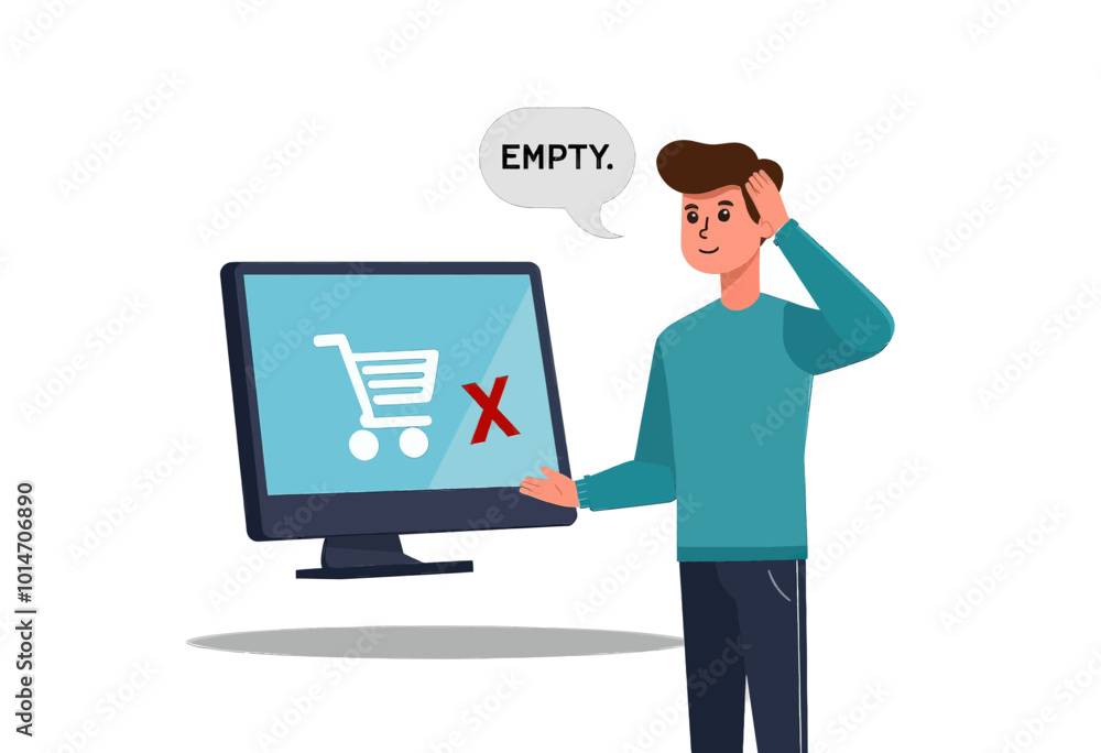 Empty Shopping Cart Illustration
Empty Shopping Cart Illustration