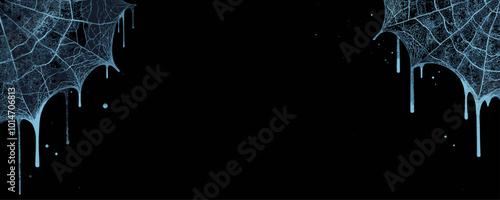 Dripping Web Design on Black Background