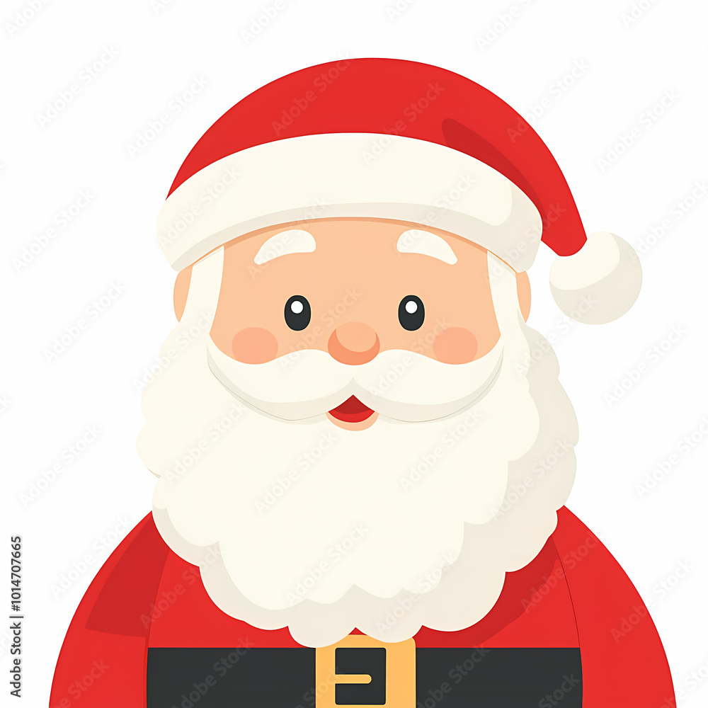 Cool Santa Claus Christmas Flat Vector Logo Cool Santa Claus Christmas Flat Vector Logo