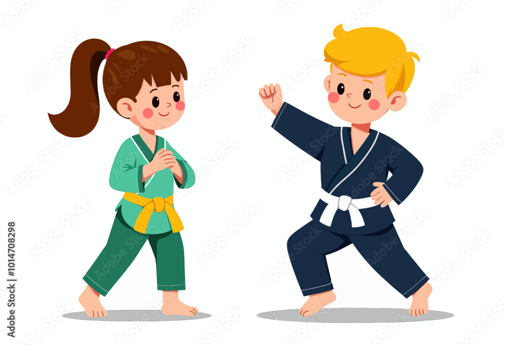 Kids in Karate Uniforms
Kids in Karate Uniforms