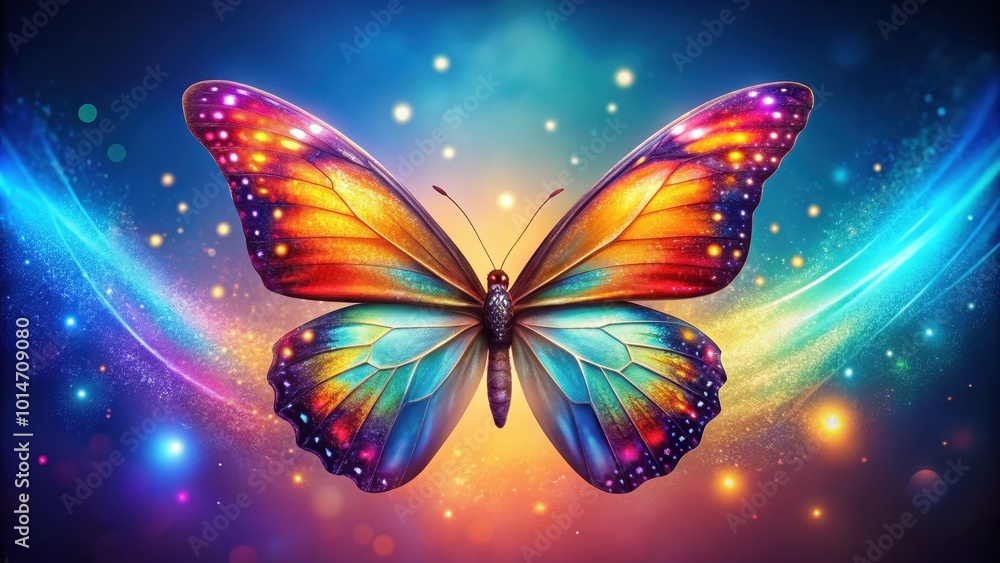 A beautiful and shimmering butterfly with bright and colorful wings, butterfly, vibrant, luminous, insect, wings, nature A beautiful and shimmering butterfly with bright and colorful wings, butterfly, vibrant, luminous, insect, wings, nature