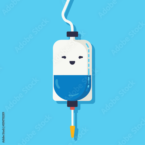 Smiling IV Bag Illustration 
