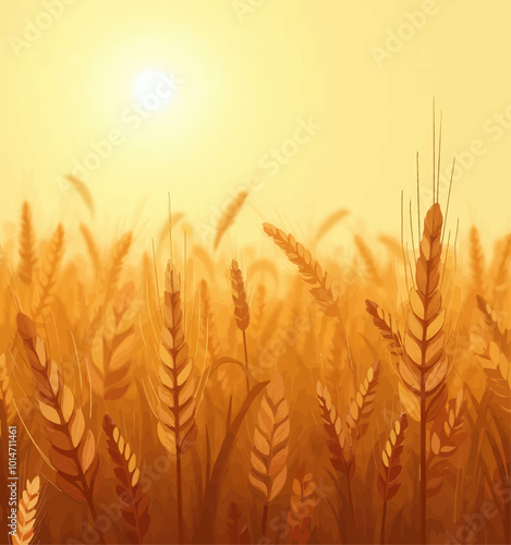 Wheat Field Sunset  
