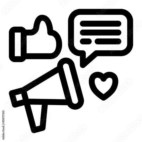 Promotion social media icon