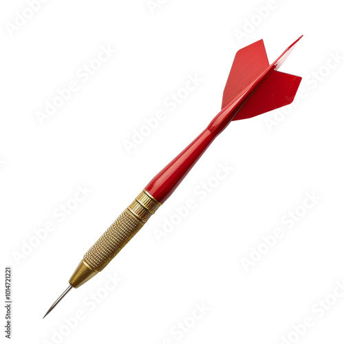 Bright Red Dart with a Distinctive Design for Precision Throwing