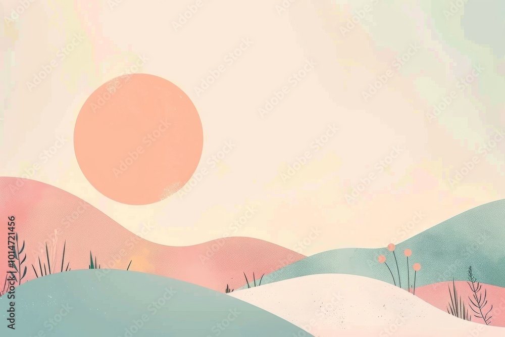 Minimalist lofi background with a large space for text. Minimalist lofi background with a large space for text.