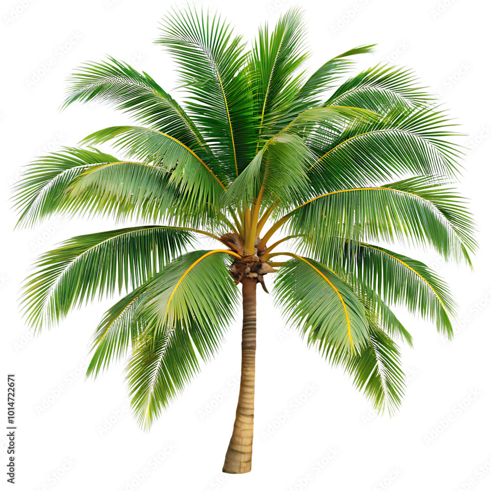 Fototapeta premium Tropical Palm Tree PNG with Transparent Background 