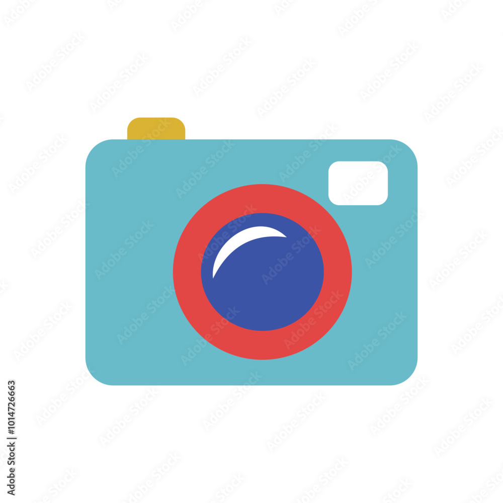 Camera icon isolated on white background for your web and mobile app design, Camera logo concept. Design element illustration of digital camera Camera icon isolated on white background for your web and mobile app design, Camera logo concept. Design element illustration of digital camera
