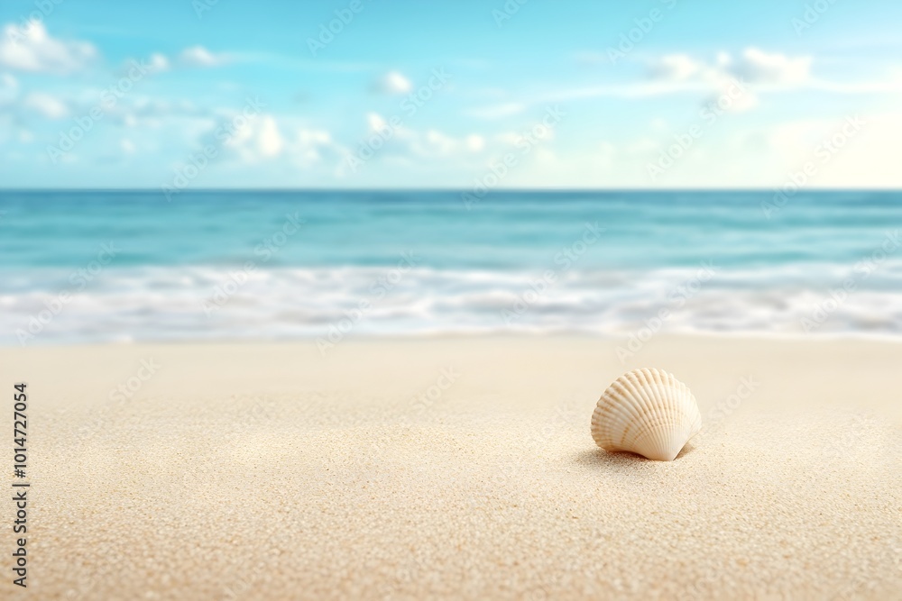 Serene beach landscape depicting a fortuitous accident a beachgoer trips and falls only to discover a rare glimmering seashell beneath the sand Serene beach landscape depicting a fortuitous accident a beachgoer trips and falls only to discover a rare glimmering seashell beneath the sand