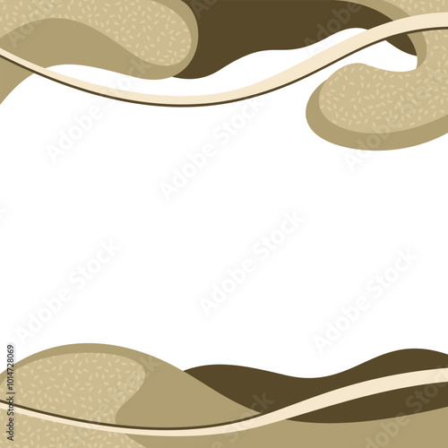 Organic pattern for brochure, top and bottom margins