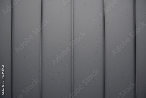 Gray Seam Metal Roof With Drops close up