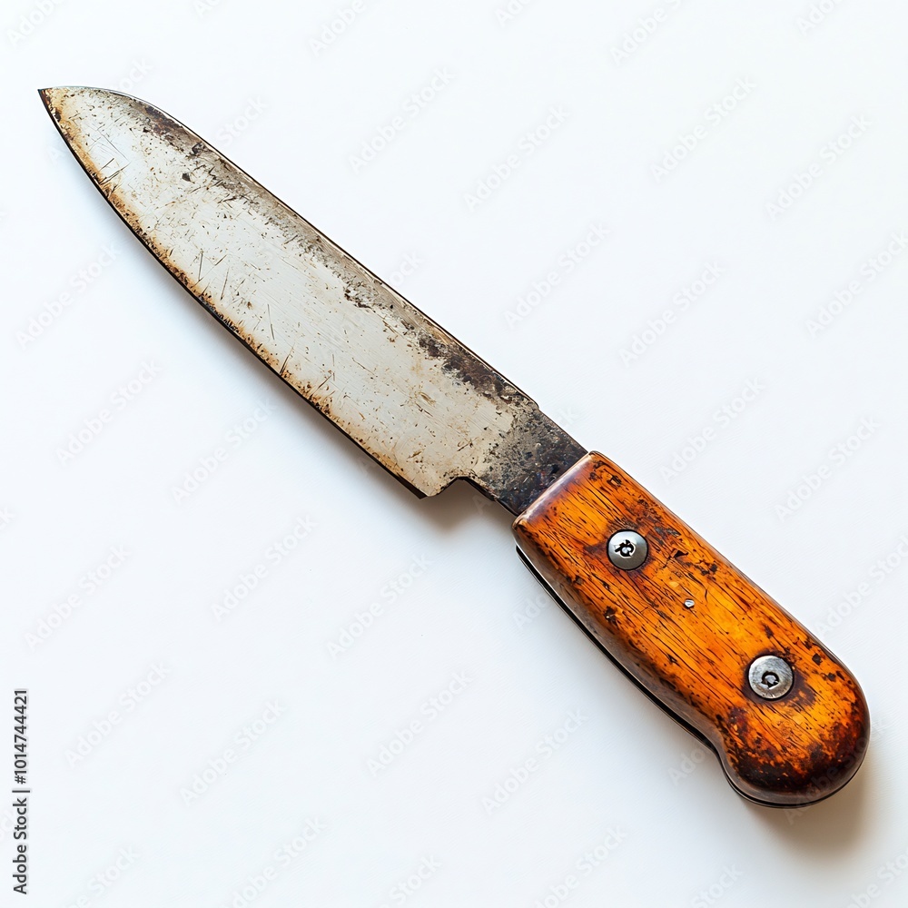 Hand saw with a polished wooden handle resting on a clean white surface capturing its sharpness and craftsmanship Hand saw with a polished wooden handle resting on a clean white surface capturing its sharpness and craftsmanship