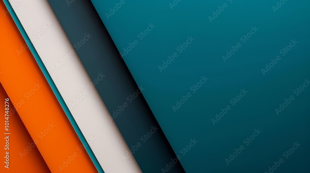 Abstract geometric background with teal, orange, white and grey colors Abstract geometric background with teal, orange, white and grey colors