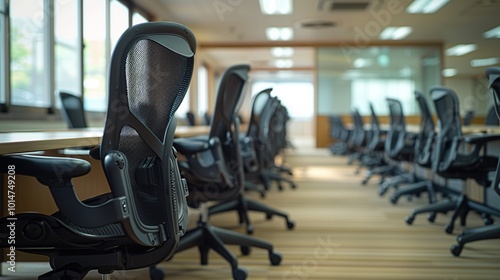 Empty Office Chairs