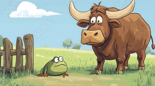 Aesop's fable The Frog and the Ox