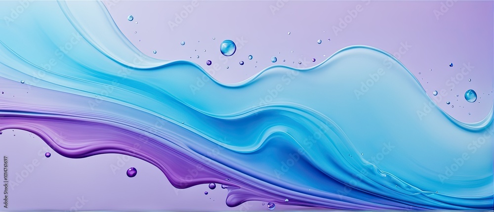 Abstract Blue and Purple Water Waves Abstract Blue and Purple Water Waves