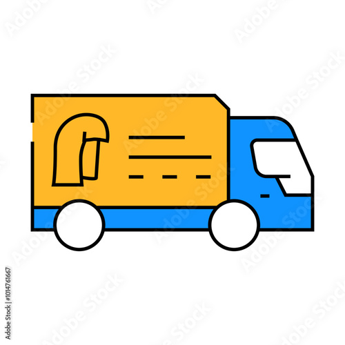 departure of specialist line icon vector. departure of specialist sign. isolated symbol illustration