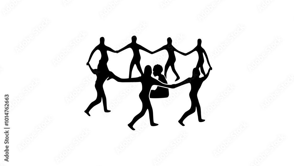 social protection, black isolated silhouette social protection, black isolated silhouette