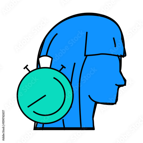 treatment time in salon line icon vector. treatment time in salon sign. isolated symbol illustration