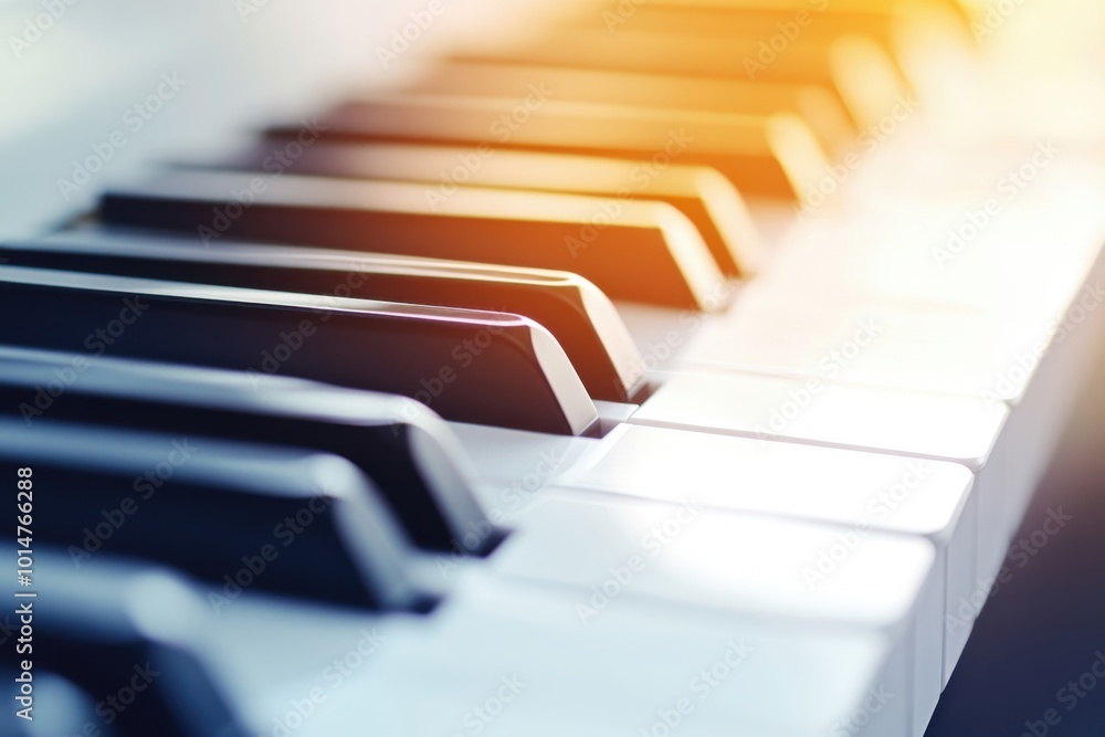 grand piano keyboard, soft natural lighting, focus on the glossy black and white keys, grand piano keyboard, soft natural lighting, focus on the glossy black and white keys,