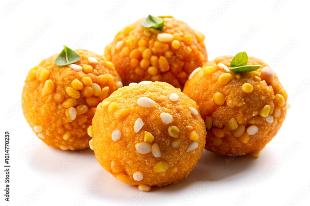 Laddu indian dessert,isolated on white background Laddu indian dessert,isolated on white background