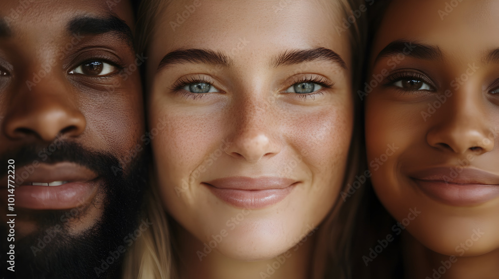 A close-up of a family portrait with everyone smiling, symbolizing unity. Family unity.
A close-up of a family portrait with everyone smiling, symbolizing unity. Family unity.