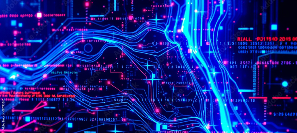 Digital background for tech processes , audio, graphics , data Digital background for tech processes , audio, graphics , data