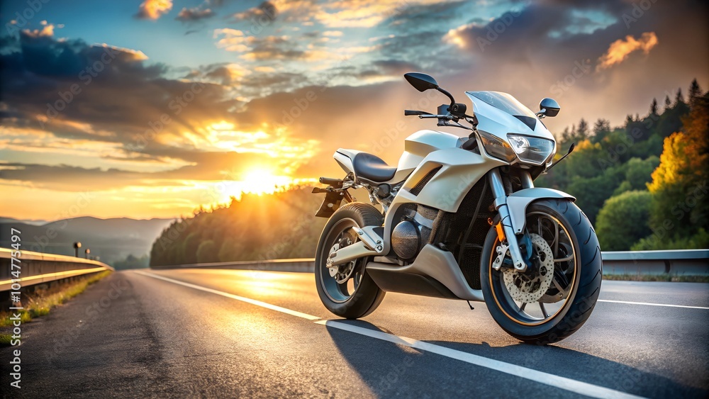 design of modern a motorbike on the road design of modern a motorbike on the road