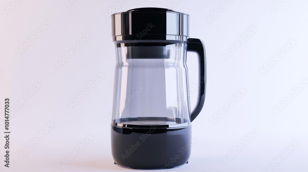 High-quality electric blender on a white background realistic kitchen appliance for blending food preparation and cooking imagery. Generative AI High-quality electric blender on a white background realistic kitchen appliance for blending food preparation and cooking imagery. Generative AI