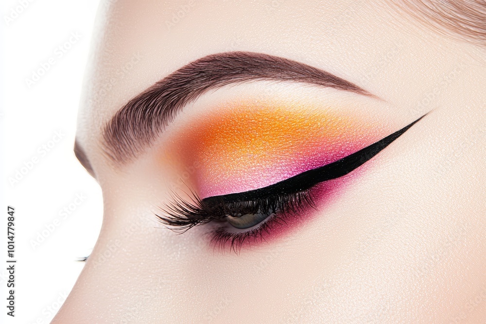 Fototapeta premium Bring your makeup to new heights with panoramic view inspired looks