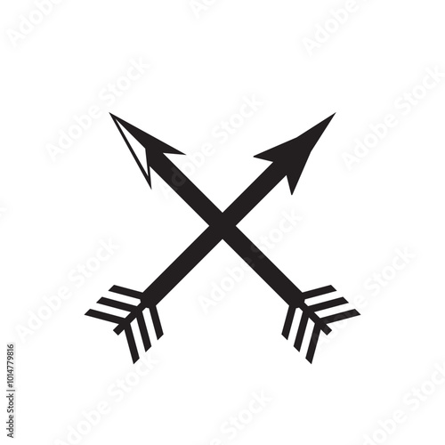 bow arrow icon vector eps