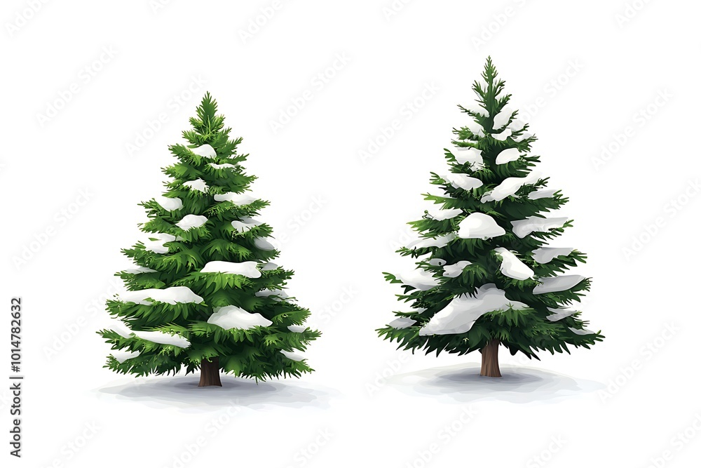 Fototapeta premium christmas tree fir or spruce