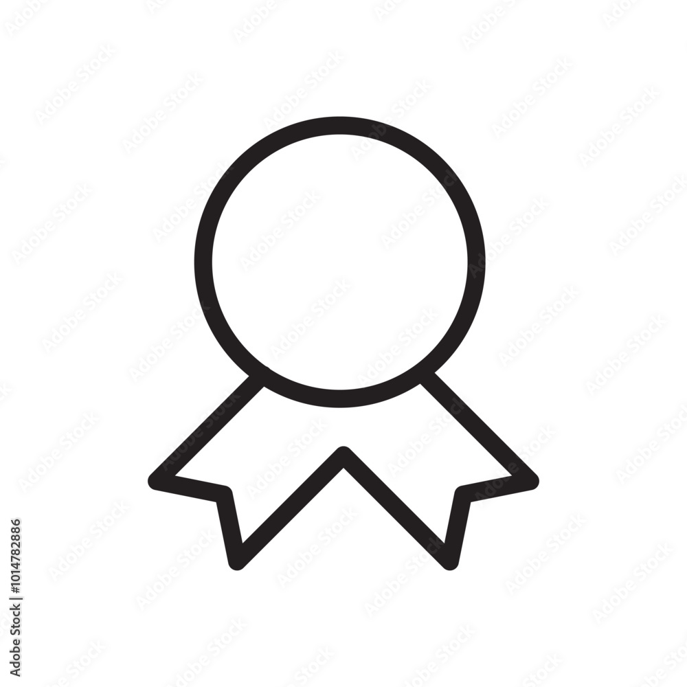 badge icon outline stroke vector eps illustration badge icon outline stroke vector eps illustration