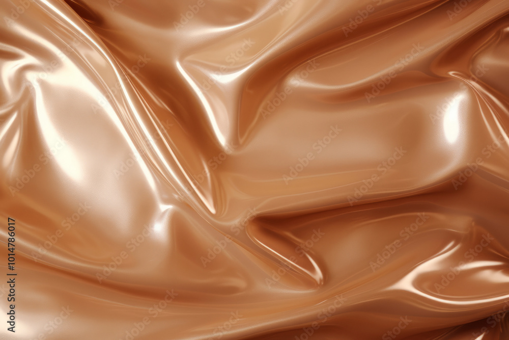 Fototapeta premium Processed collage of brown liquid silicon or plastic surface texture. Background for banner