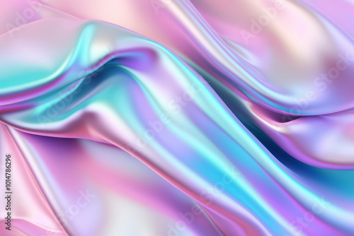 Wallpaper Mural Processed collage of Iridescent fabric trendy cloth holographic texture. Background for banner Torontodigital.ca