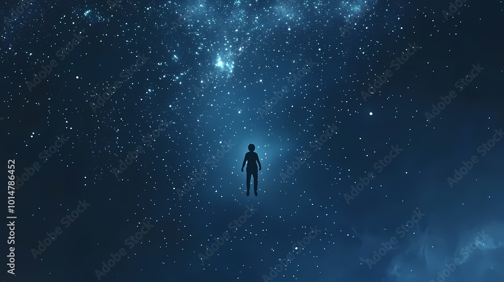 Space star and astronaut illustration poster background Space star and astronaut illustration poster background