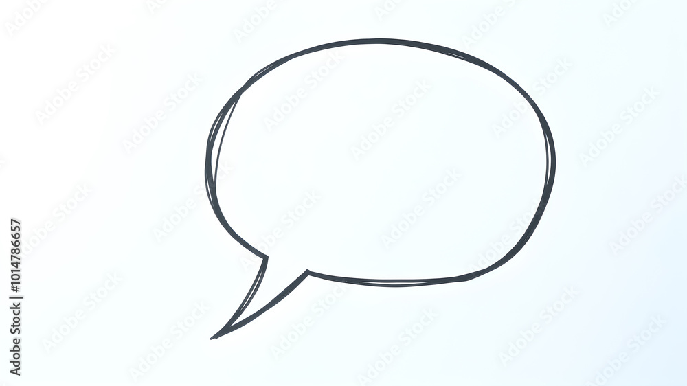hand drawn speech buble. Speech bubbles talk bubbles. AI generated image, ai. hand drawn speech buble. Speech bubbles talk bubbles. AI generated image, ai.