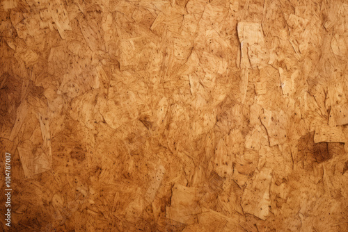 Processed collage of cork board or OSB board material texture. Background for banner, backdrop