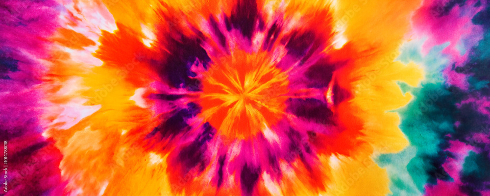 A psychedelic tie-dye pattern with vibrant colors and swirling shapes, creating an abstract background for text or design. A psychedelic tie-dye pattern with vibrant colors and swirling shapes, creating an abstract background for text or design.