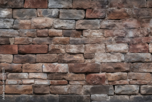 Processed collage of ancient brick wall surface texture. Background for banner, backdrop or texture