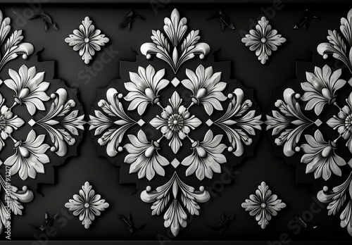 a black and white diamond pattern wallpaper pattern, in 