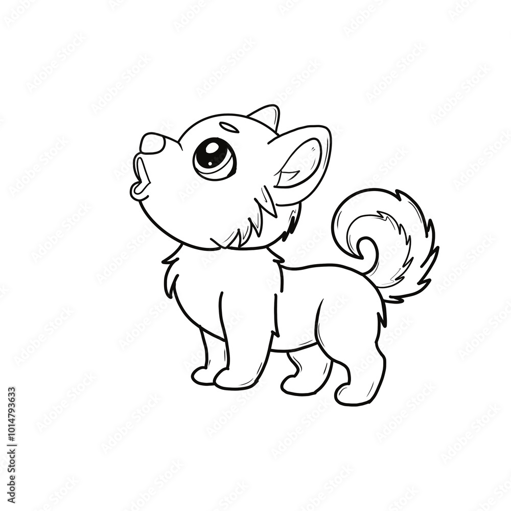 Obraz premium Doodle Halloween clip art back and while