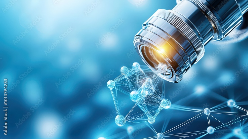 Lens Focus on Technology and Innovation Concept Lens Focus on Technology and Innovation Concept