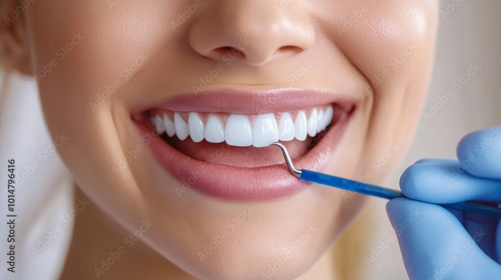 Fototapeta premium White and healthy teeth make a beautiful smile