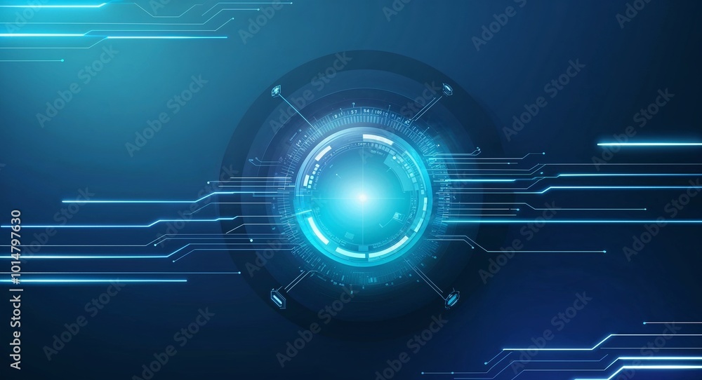 Futuristic technology background with shiny blue gradient lines Futuristic technology background with shiny blue gradient lines