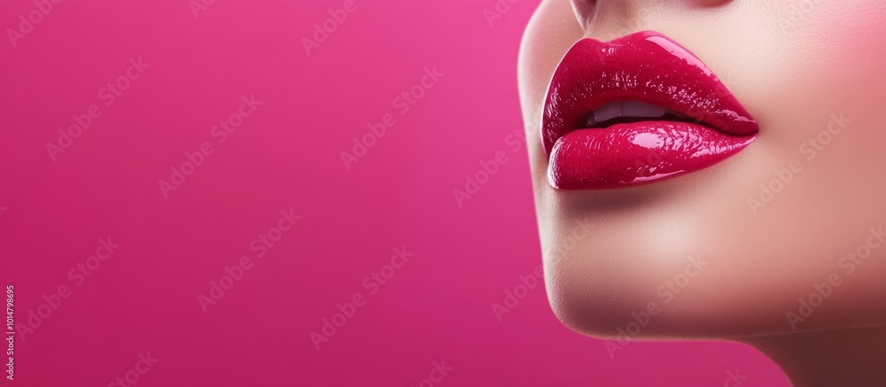 Obraz premium banner for beauty salon. women's beauty. spa salon. skin care cosmetics. hairdresser. self-care concept.