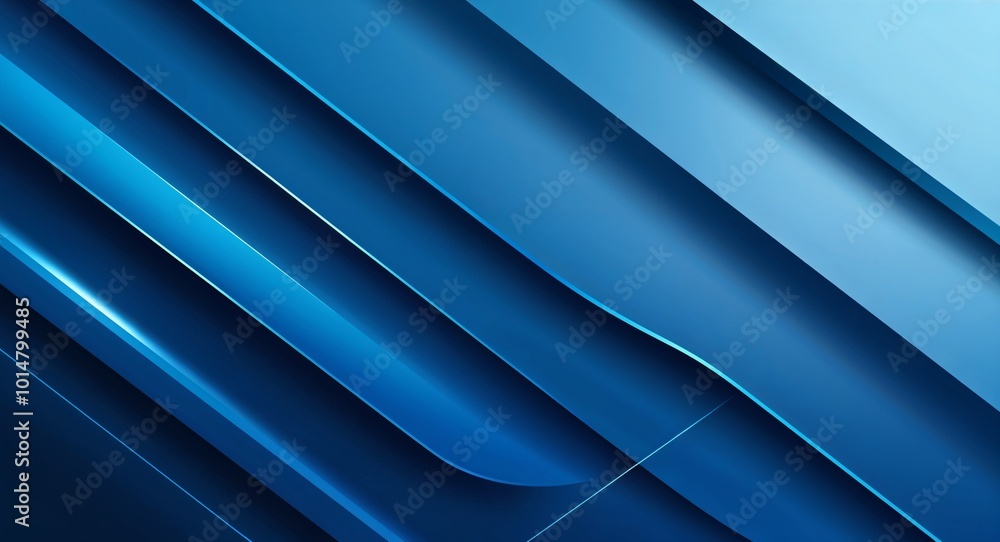 Fototapeta premium Sleek futuristic blue abstract background with intersecting lines